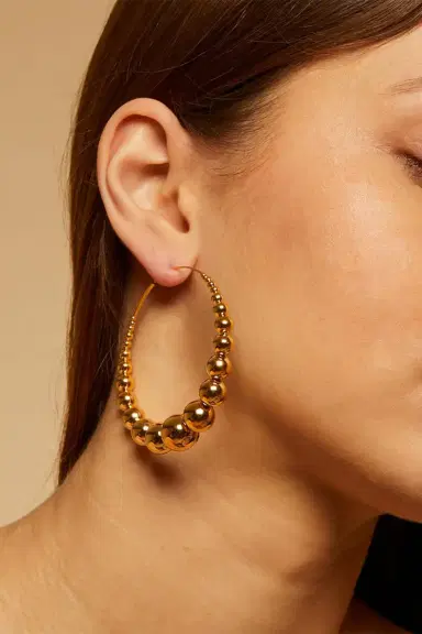 Gas Bijoux Multiperla Hoop Earrings | Thumbnail 2 Gas Bijoux Multiperla Hoop Earrings | Thumbnail 2