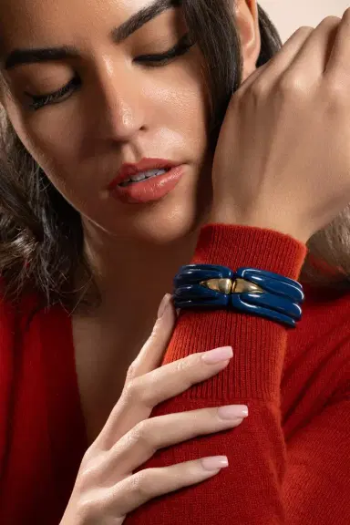 Gas Bijoux Navy Ecume Bracelet | Thumbnail 4 Gas Bijoux Navy Ecume Bracelet | Thumbnail 4