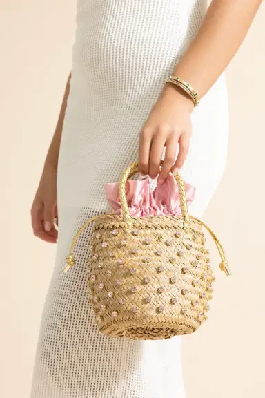 LE NINE Nina Crystal Bag - Pink | Thumbnail 2 LE NINE Nina Crystal Bag - Pink | Thumbnail 2