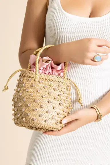 LE NINE Nina Crystal Bag - Pink | Thumbnail 4 LE NINE Nina Crystal Bag - Pink | Thumbnail 4
