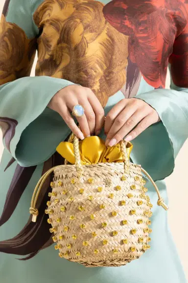 LE NINE Nina Crystal Bag - Yellow | Thumbnail 2 LE NINE Nina Crystal Bag - Yellow | Thumbnail 2