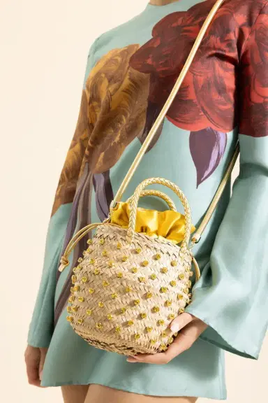 LE NINE Nina Crystal Bag - Yellow | Thumbnail 3 LE NINE Nina Crystal Bag - Yellow | Thumbnail 3