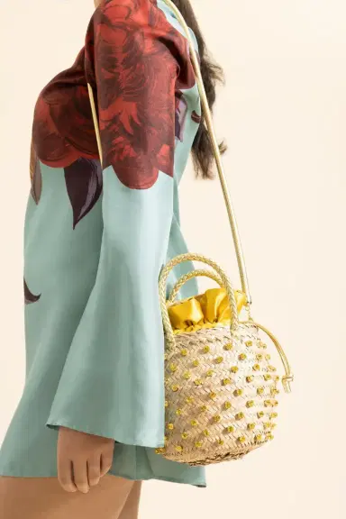 LE NINE Nina Crystal Bag - Yellow | Thumbnail 4 LE NINE Nina Crystal Bag - Yellow | Thumbnail 4