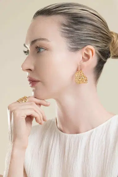 Gas Bijoux Olea Small Hoop Earrings | Thumbnail 4 Gas Bijoux Olea Small Hoop Earrings | Thumbnail 4