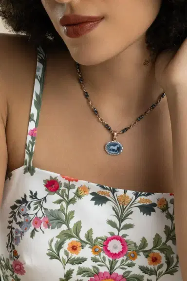 Sylva & Cie Onyx Horse Cameo Pendant | Thumbnail 2 Sylva & Cie Onyx Horse Cameo Pendant | Thumbnail 2