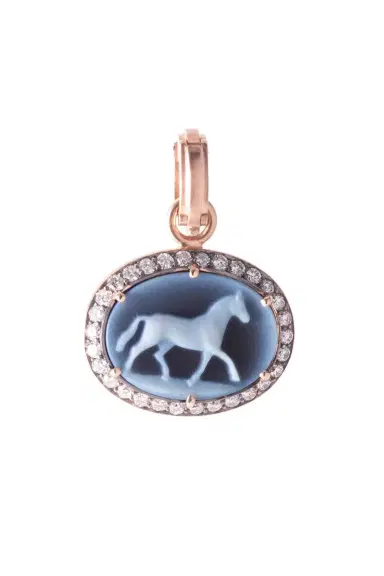 Sylva & Cie Onyx Horse Cameo Pendant | Thumbnail 1 Sylva & Cie Onyx Horse Cameo Pendant | Thumbnail 1