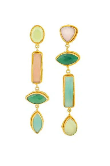 Sylvia Toledano Onyx Quartz Cascade Drop Earrings | Thumbnail 1 Sylvia Toledano Onyx Quartz Cascade Drop Earrings | Thumbnail 1