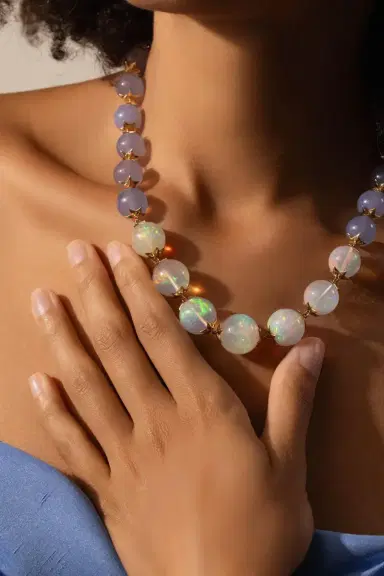 Harwell Godfrey Opal Chalcedony Bead Necklace | Thumbnail 5 Harwell Godfrey Opal Chalcedony Bead Necklace | Thumbnail 5