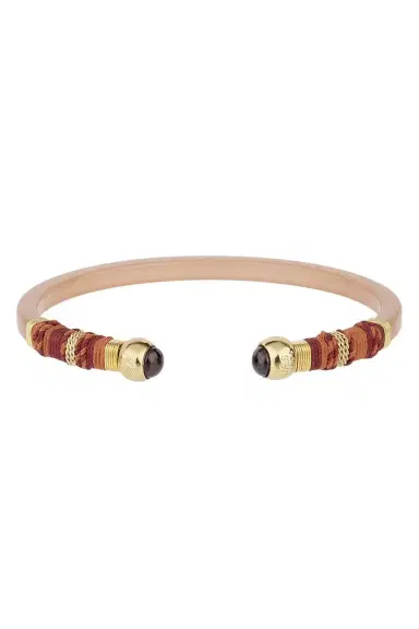Gas Bijoux Orange Sari Wrap T Bracelet | Thumbnail 1 Gas Bijoux Orange Sari Wrap T Bracelet | Thumbnail 1