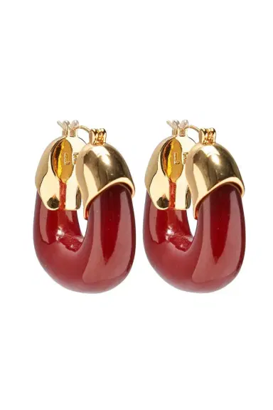 Lizzie Fortunato Organic Hoop Earrings - Currant | Thumbnail 1 Lizzie Fortunato Organic Hoop Earrings - Currant | Thumbnail 1