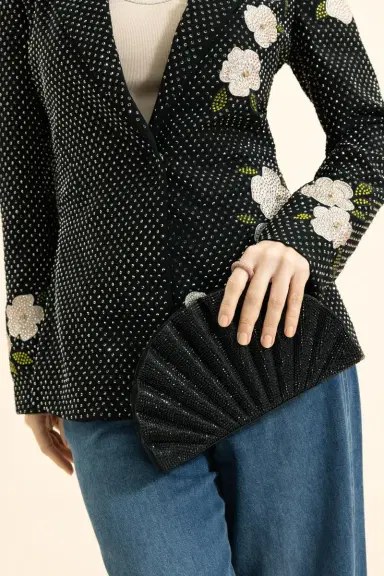 Judith Leiber Origami Fan Fullbead Clutch | Thumbnail 4 Judith Leiber Origami Fan Fullbead Clutch | Thumbnail 4
