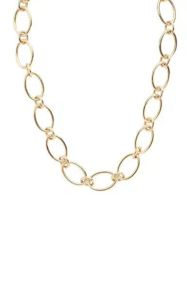 Foundrae Oval Chain Link Necklace | Thumbnail 1 Foundrae Oval Chain Link Necklace | Thumbnail 1
