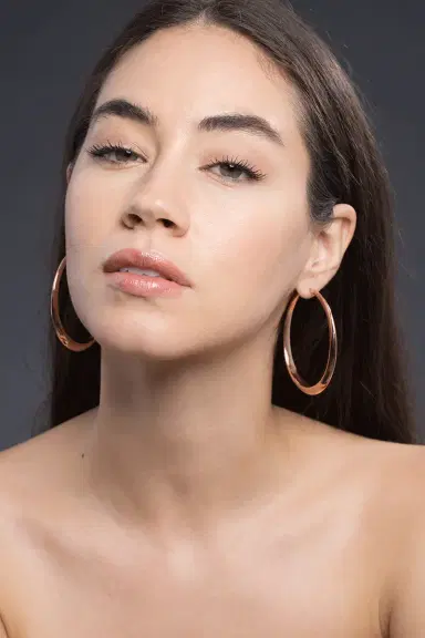SIDNEY GARBER Oval Hoop Earrings | Thumbnail 2 SIDNEY GARBER Oval Hoop Earrings | Thumbnail 2