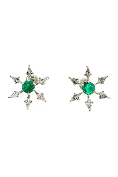 ARUNASHI Paraiba Brazil Diamond Kite Stars Earrings | Thumbnail 1 ARUNASHI Paraiba Brazil Diamond Kite Stars Earrings | Thumbnail 1