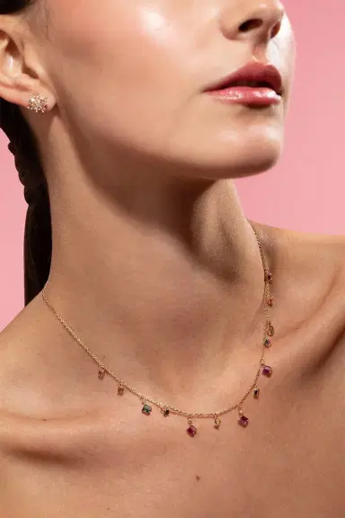 Suzanne Kalan Pastel Sapphire Dangle Necklace | Thumbnail 2 Suzanne Kalan Pastel Sapphire Dangle Necklace | Thumbnail 2