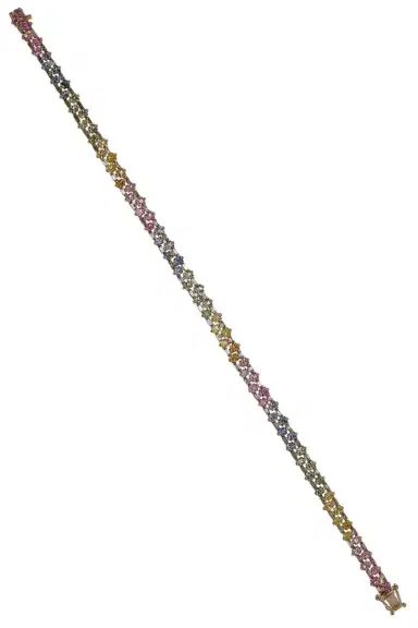 Suzanne Kalan Pastel Sapphire Tennis Bracelet | Thumbnail 1 Suzanne Kalan Pastel Sapphire Tennis Bracelet | Thumbnail 1