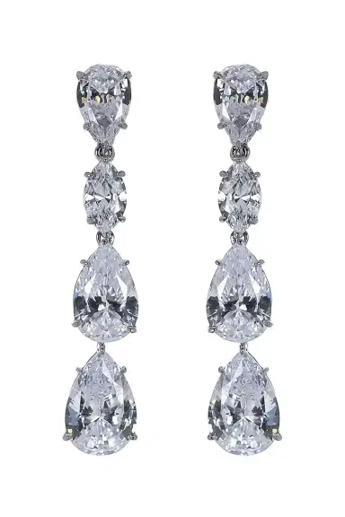 FANTASIA by DESERIO Pear Marquise Drop Earrings | Thumbnail 1 FANTASIA by DESERIO Pear Marquise Drop Earrings | Thumbnail 1