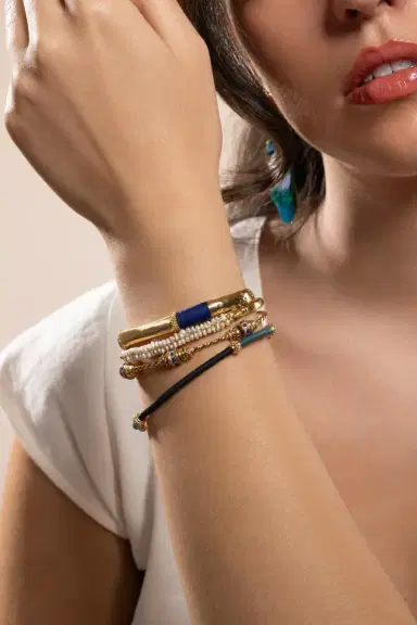 Gas Bijoux Pearl Large Lyre Bangle Bracelet | Thumbnail 4 Gas Bijoux Pearl Large Lyre Bangle Bracelet | Thumbnail 4