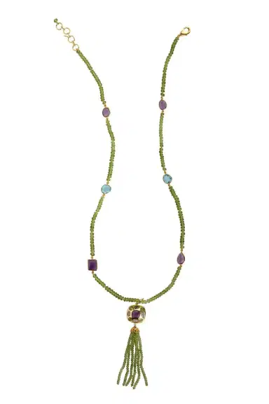 BOUNKIT JEWELRY Peridot Amethyst Dominique Necklace | Thumbnail 1 BOUNKIT JEWELRY Peridot Amethyst Dominique Necklace | Thumbnail 1