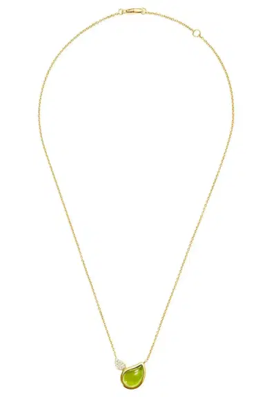 TAMARA COMOLLI Peridot Diamond Two Drops Signature Necklace | Thumbnail 1 TAMARA COMOLLI Peridot Diamond Two Drops Signature Necklace | Thumbnail 1
