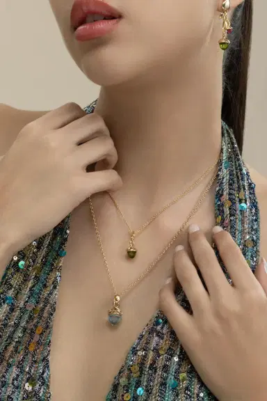 TAMARA COMOLLI Peridot Mikado Flamenco Pendant | Thumbnail 2 TAMARA COMOLLI Peridot Mikado Flamenco Pendant | Thumbnail 2