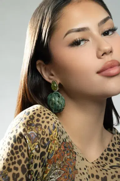 Silvia Furmanovich Peridot Tsavorite Green Bamboo Earrings | Thumbnail 2 Silvia Furmanovich Peridot Tsavorite Green Bamboo Earrings | Thumbnail 2