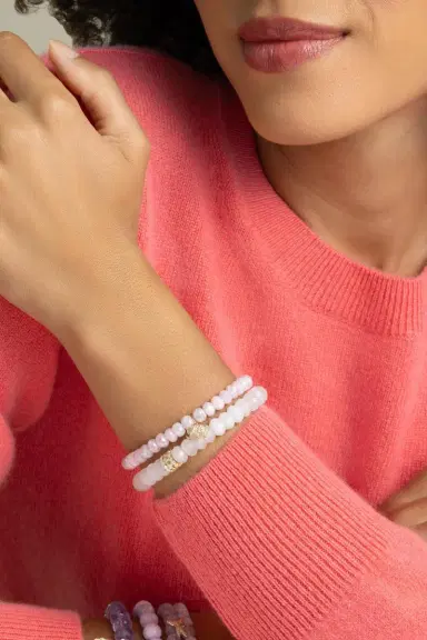 Sydney Evan Pink Grapolite Elephant Charm Bracelet | Thumbnail 2 Sydney Evan Pink Grapolite Elephant Charm Bracelet | Thumbnail 2