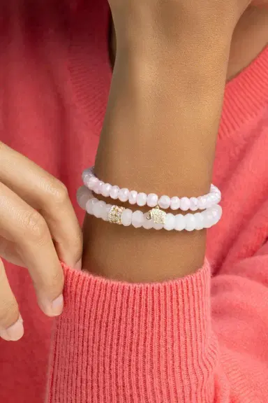 Sydney Evan Pink Grapolite Elephant Charm Bracelet | Thumbnail 4 Sydney Evan Pink Grapolite Elephant Charm Bracelet | Thumbnail 4
