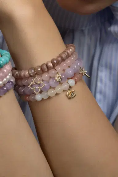 Sydney Evan Pink Moonstone Moroccan Flower Charm Bracelet | Thumbnail 3 Sydney Evan Pink Moonstone Moroccan Flower Charm Bracelet | Thumbnail 3
