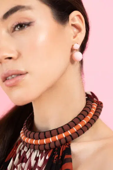 IRENE NEUWIRTH JEWELRY Pink Opal Gumball Drop Earrings | Thumbnail 2 IRENE NEUWIRTH JEWELRY Pink Opal Gumball Drop Earrings | Thumbnail 2