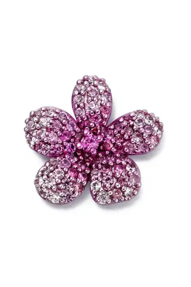 LOQUET Pink Sapphire Blooming Blossom Charm | Thumbnail 1 LOQUET Pink Sapphire Blooming Blossom Charm | Thumbnail 1