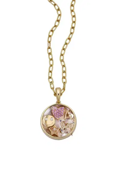 LOQUET Pink Sapphire Heart Charm | Thumbnail 3 LOQUET Pink Sapphire Heart Charm | Thumbnail 3