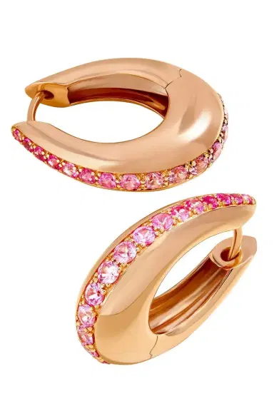 Ananya Pink Sapphire Icon Earrings | Thumbnail 1 Ananya Pink Sapphire Icon Earrings | Thumbnail 1