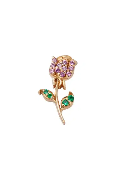 LOQUET Pink Sapphire Rose Charm | Thumbnail 1 LOQUET Pink Sapphire Rose Charm | Thumbnail 1