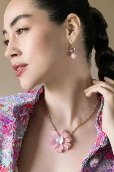 IRENE NEUWIRTH JEWELRY Pink Tourmaline Opal Gumball Earrings | Thumbnail 2 IRENE NEUWIRTH JEWELRY Pink Tourmaline Opal Gumball Earrings | Thumbnail 2