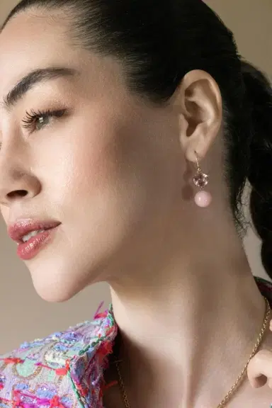 IRENE NEUWIRTH JEWELRY Pink Tourmaline Opal Gumball Earrings | Thumbnail 4 IRENE NEUWIRTH JEWELRY Pink Tourmaline Opal Gumball Earrings | Thumbnail 4