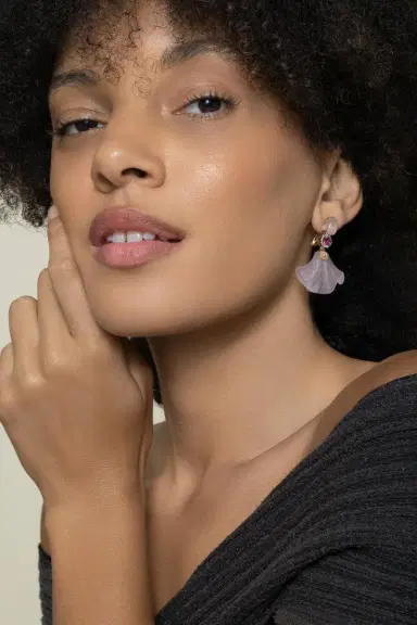Silvia Furmanovich Pink Tourmaline Rose Quartz Dervish Earrings | Thumbnail 3 Silvia Furmanovich Pink Tourmaline Rose Quartz Dervish Earrings | Thumbnail 3