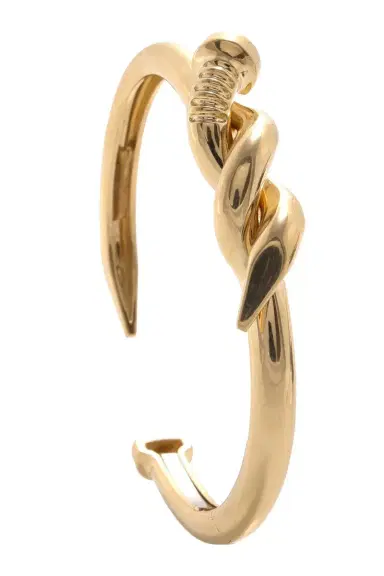 DAVID WEBB Polished Twist Nail Cuff Bracelet | Thumbnail 1 DAVID WEBB Polished Twist Nail Cuff Bracelet | Thumbnail 1