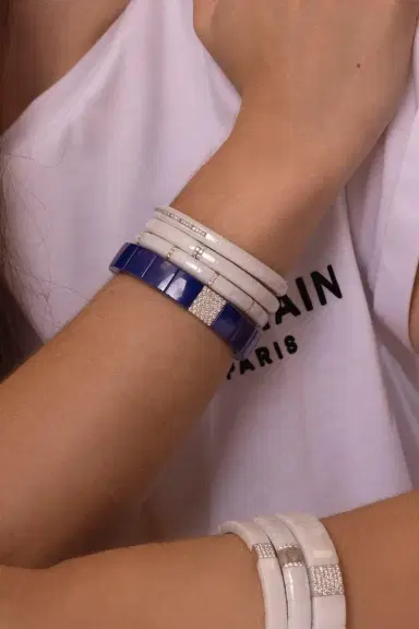 ROBERTO DEMEGLIO Pura White Ceramic Stretch Bracelet | Thumbnail 2 ROBERTO DEMEGLIO Pura White Ceramic Stretch Bracelet | Thumbnail 2