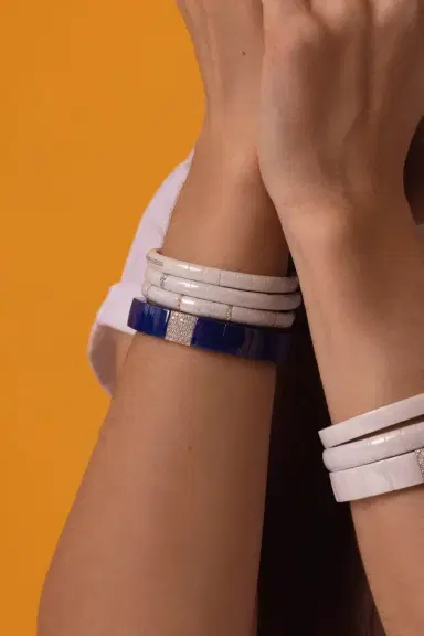 ROBERTO DEMEGLIO Pura White Ceramic Stretch Bracelet | Thumbnail 3 ROBERTO DEMEGLIO Pura White Ceramic Stretch Bracelet | Thumbnail 3