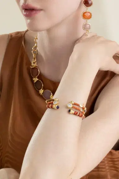 Gas Bijoux Purple Zanzifull Bangle Bracelet | Thumbnail 2 Gas Bijoux Purple Zanzifull Bangle Bracelet | Thumbnail 2