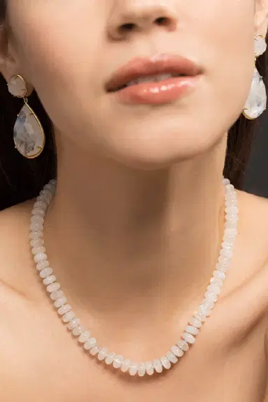 IRENE NEUWIRTH JEWELRY Rainbow Moonstone Bead Necklace | Thumbnail 4 IRENE NEUWIRTH JEWELRY Rainbow Moonstone Bead Necklace | Thumbnail 4