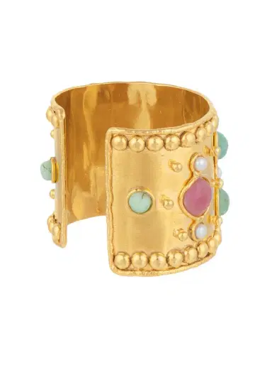 Sylvia Toledano Red Jasper Chrysoprase Cuff Bracelet | Thumbnail 4 Sylvia Toledano Red Jasper Chrysoprase Cuff Bracelet | Thumbnail 4