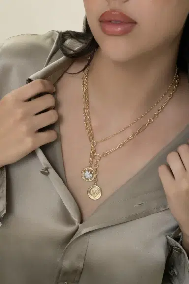 Foundrae Resilience - Blossoms Medium Mixed Belcher Extension Necklace | Thumbnail 2 Foundrae Resilience - Blossoms Medium Mixed Belcher Extension Necklace | Thumbnail 2