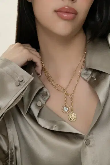 Foundrae Resilience - Blossoms Medium Mixed Belcher Extension Necklace | Thumbnail 4 Foundrae Resilience - Blossoms Medium Mixed Belcher Extension Necklace | Thumbnail 4