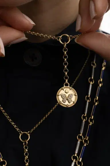 Foundrae Reverie - Small Mixed Belcher Extension Chain Necklace | Thumbnail 2 Foundrae Reverie - Small Mixed Belcher Extension Chain Necklace | Thumbnail 2