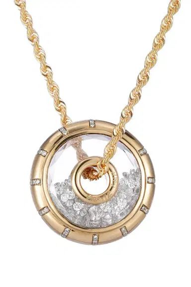 MORITZ GLIK Roda Side Pave Pendant Necklace | Thumbnail 1 MORITZ GLIK Roda Side Pave Pendant Necklace | Thumbnail 1