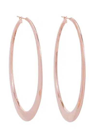 SIDNEY GARBER Rose Gold Crescent Hoops | Thumbnail 1 SIDNEY GARBER Rose Gold Crescent Hoops | Thumbnail 1