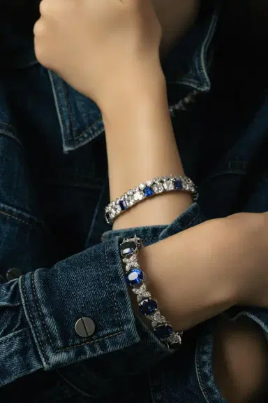 FANTASIA by DESERIO Round Brilliant Tube Bracelet | Thumbnail 4 FANTASIA by DESERIO Round Brilliant Tube Bracelet | Thumbnail 4