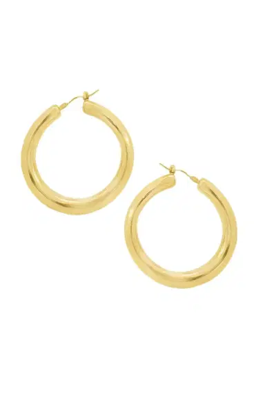 LISA NIK Round Hoop Earrings | Thumbnail 1 LISA NIK Round Hoop Earrings | Thumbnail 1